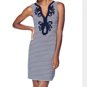 Lily Pulitzer Janice Navy and White Stripe Dress